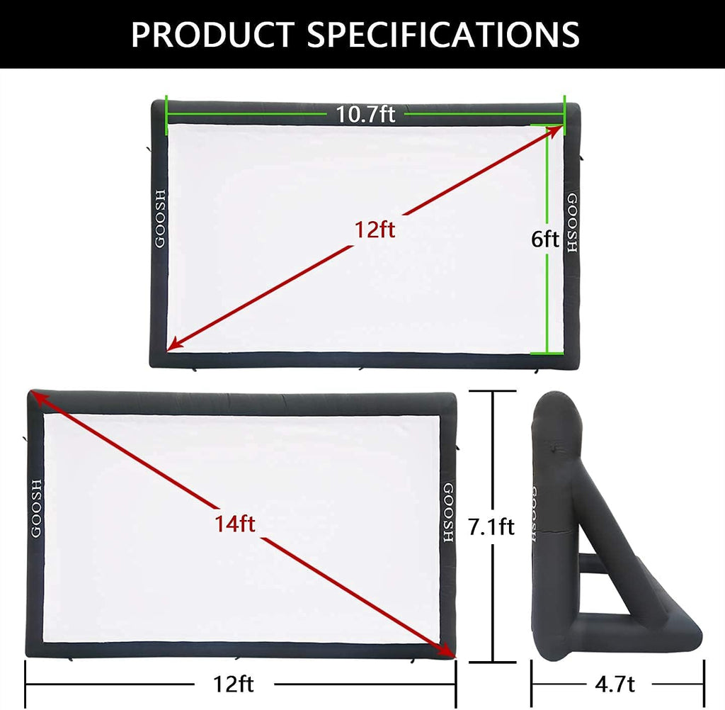 14 ft Inflatable Projection Screen with Carry Bag B28100
