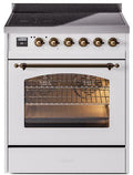 White Induction Range with Electric Oven S505