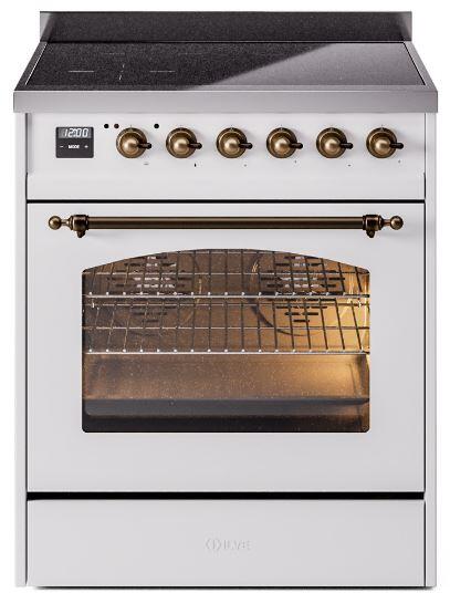 White Induction Range with Electric Oven S505
