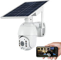 Wireless Solar Powered Battery PTZ IP Security Camera with 1080P Video Night Vision Spotlight 2-Way Audio C9736