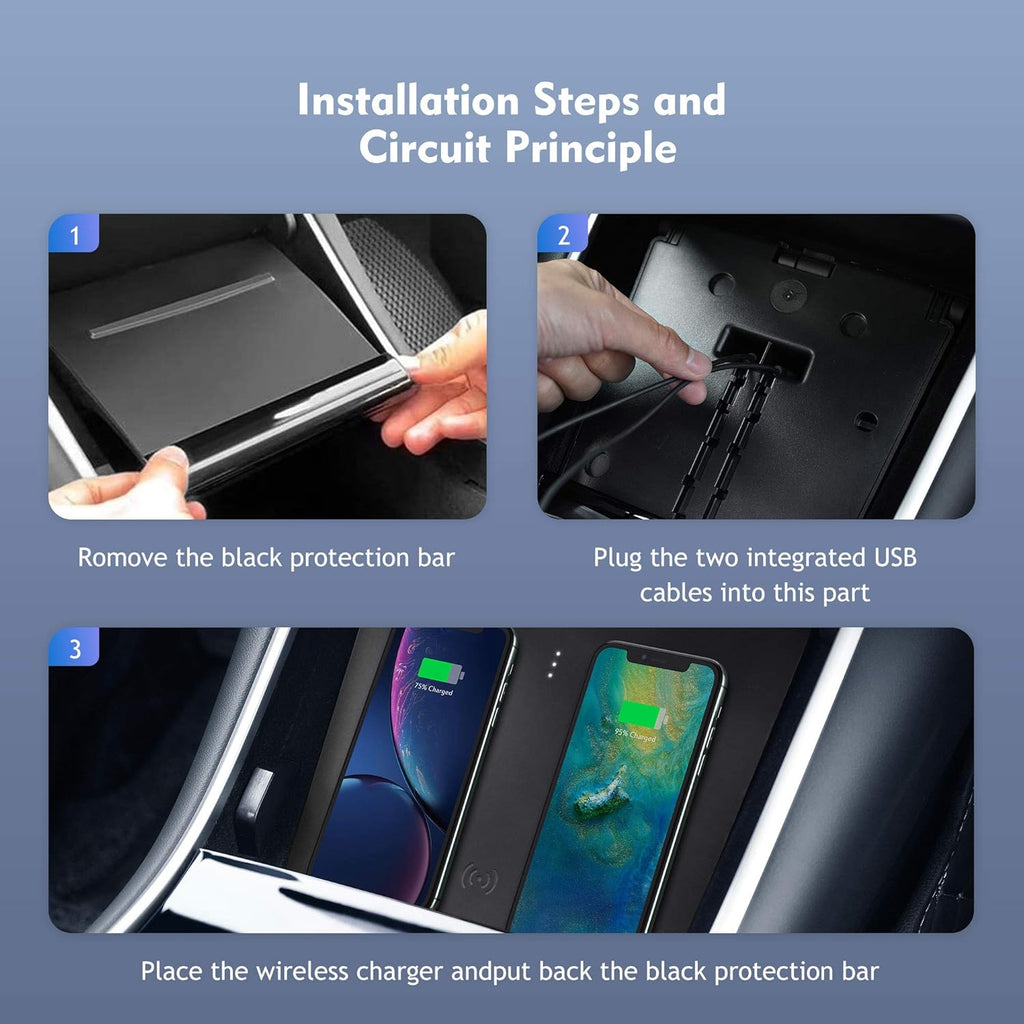 Wireless Charger Dual Wireless Phone Charging Pad F6279