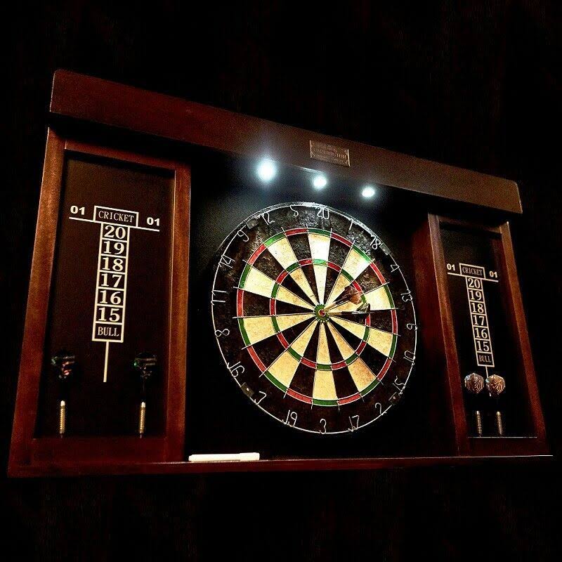 40x22 Dartboard Cabinet with LED Light R3368