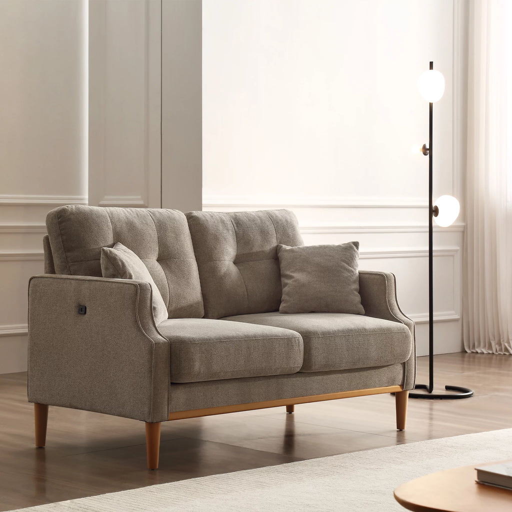 2 Seater Waterproof Fabric Loveseat Sofa J43436