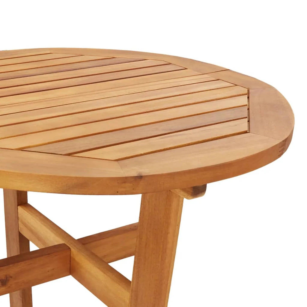Acacia Wood Round Bar Table 23.6 x 41.3 Inches U2047