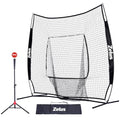 7x7ft Baseball Softball Practice Net with Tee and Carry Bag Q617
