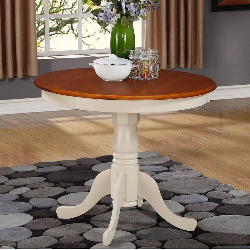 Antique Cappuccino Round Table U3735