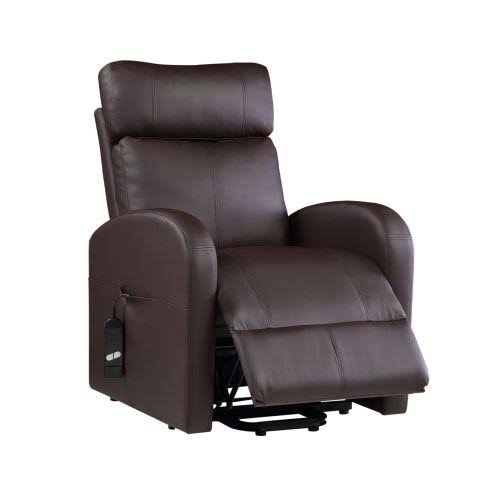 Beige PU Power Lift Recliner S582