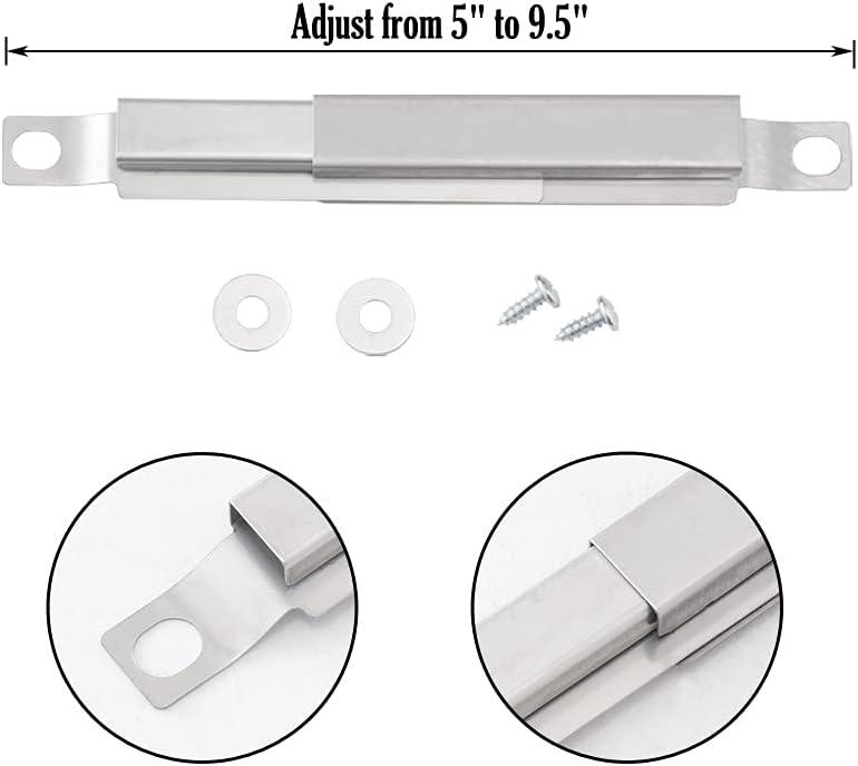 Grill Replacement Parts Heat Shield Burner Tube Carry Over Pack of 2 R8641