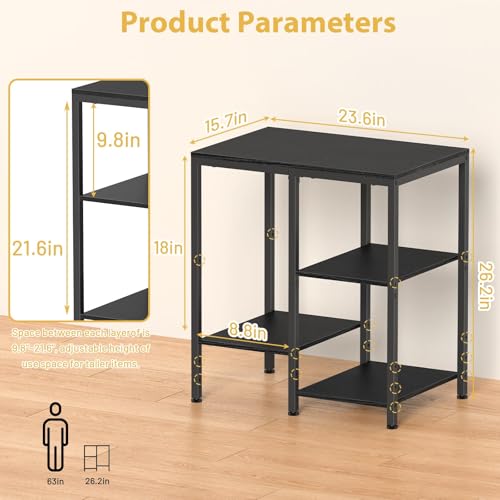 4-Tier Adjustable Metal Kitchen Storage Cart J654483
