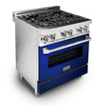 30 in. Stainless Steel Gas Burner Electric Oven Range E50484