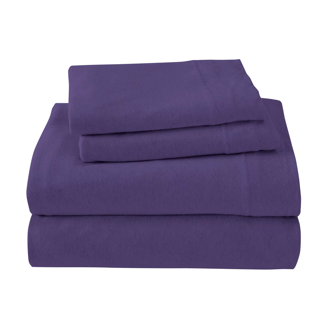 4-Piece Cotton Blend Jersey Knit Sheet Set P592099