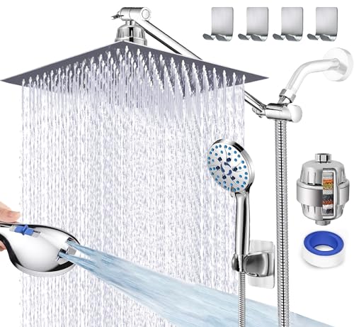 12" Rain Shower Head with Handheld Spray Combo F79013
