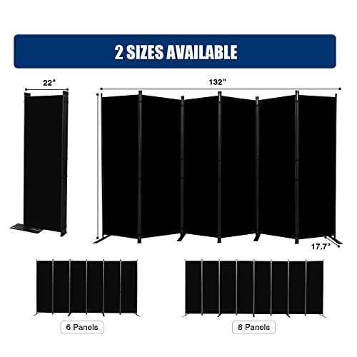8 Panel Fabric Room Divider E235