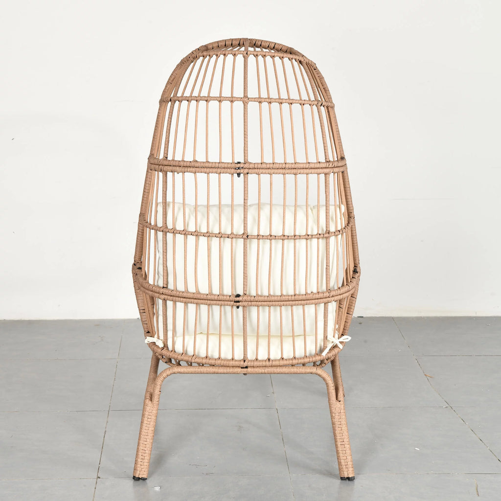 Oversized Wicker Egg Chair with Steel Frame G613