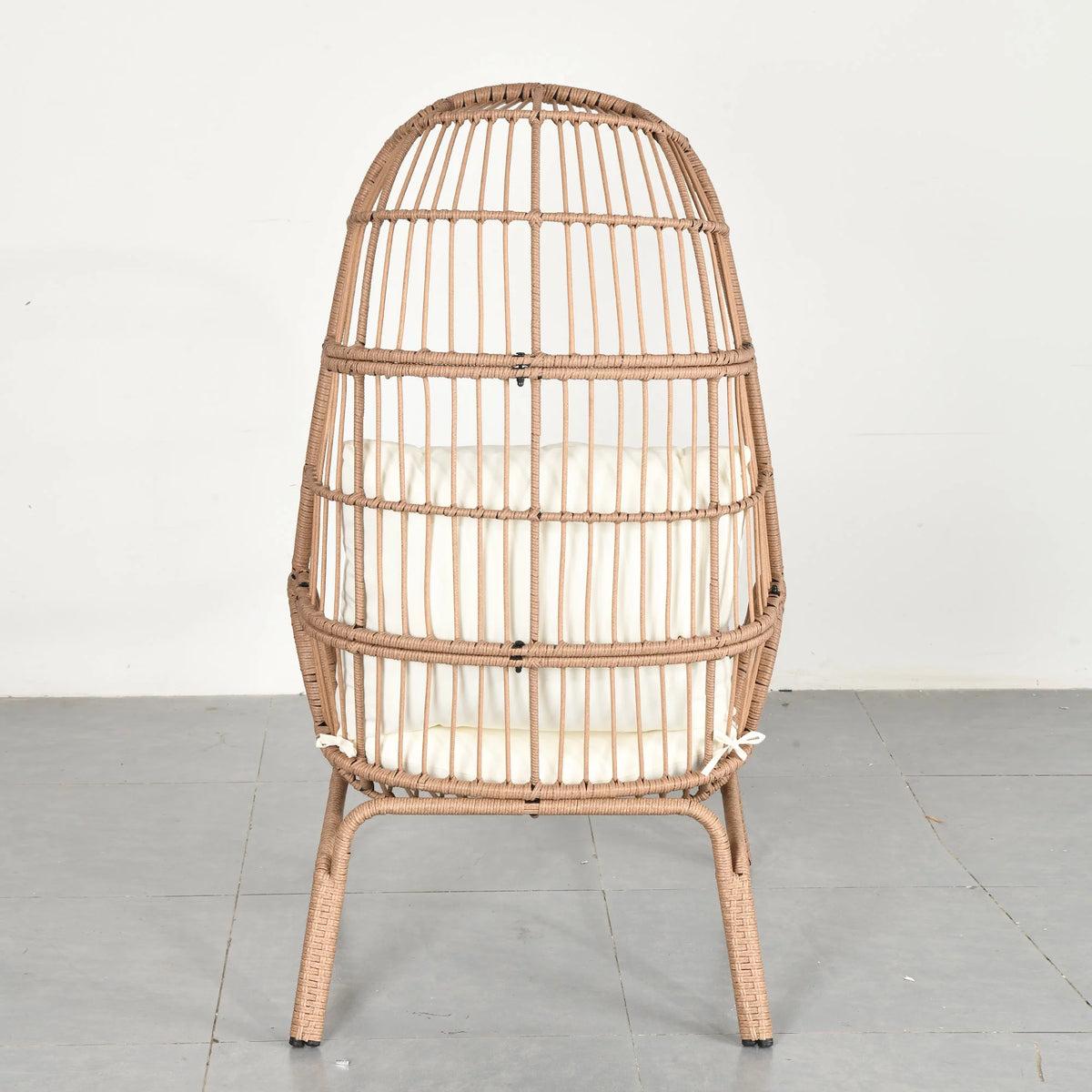 Oversized Wicker Egg Chair with Steel Frame G613