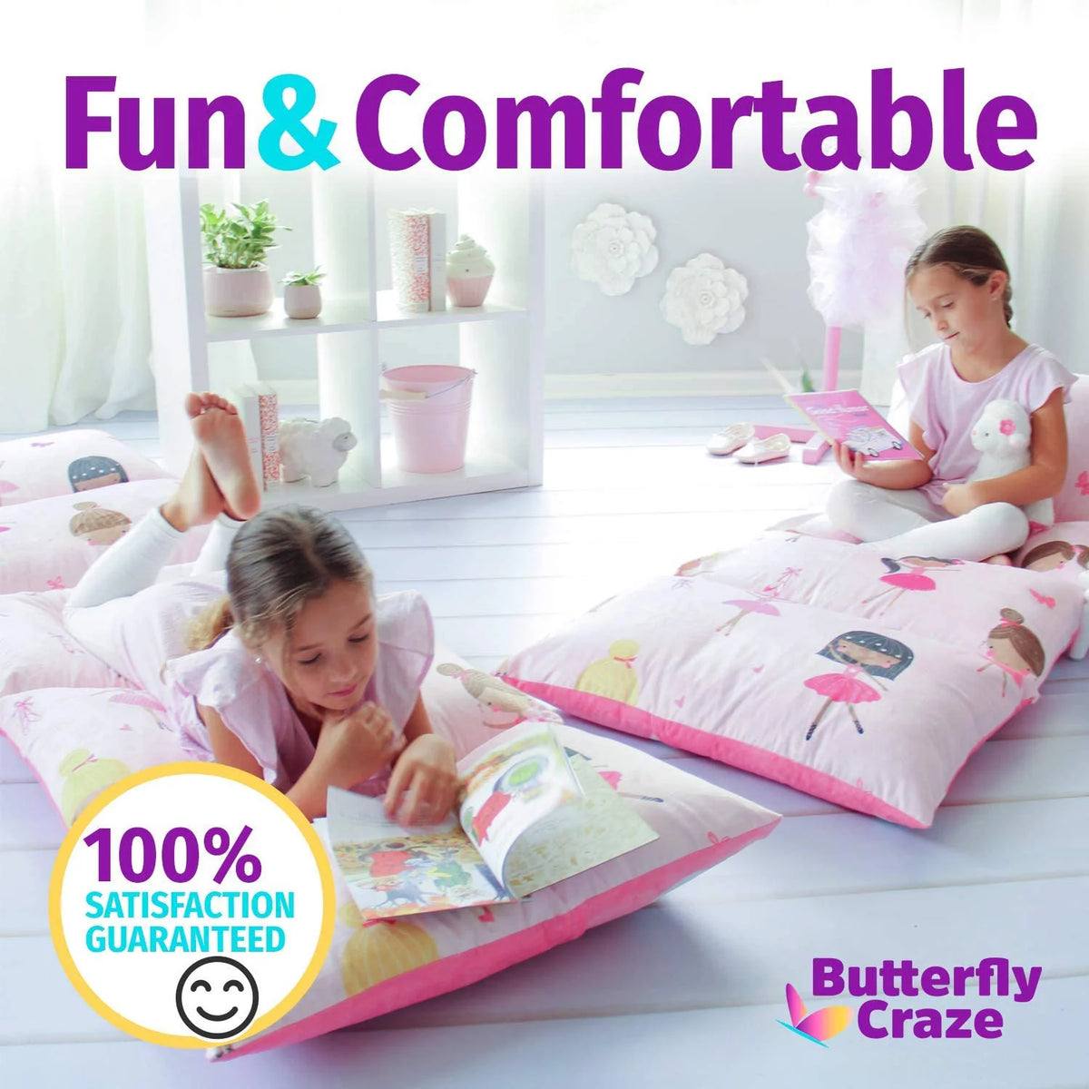 Black/White King Floor Pillow Case G8921