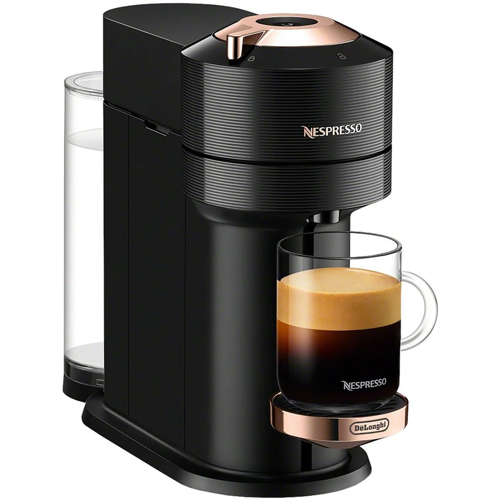 Chrome Coffee and Espresso Maker with Black Milk Frother K846