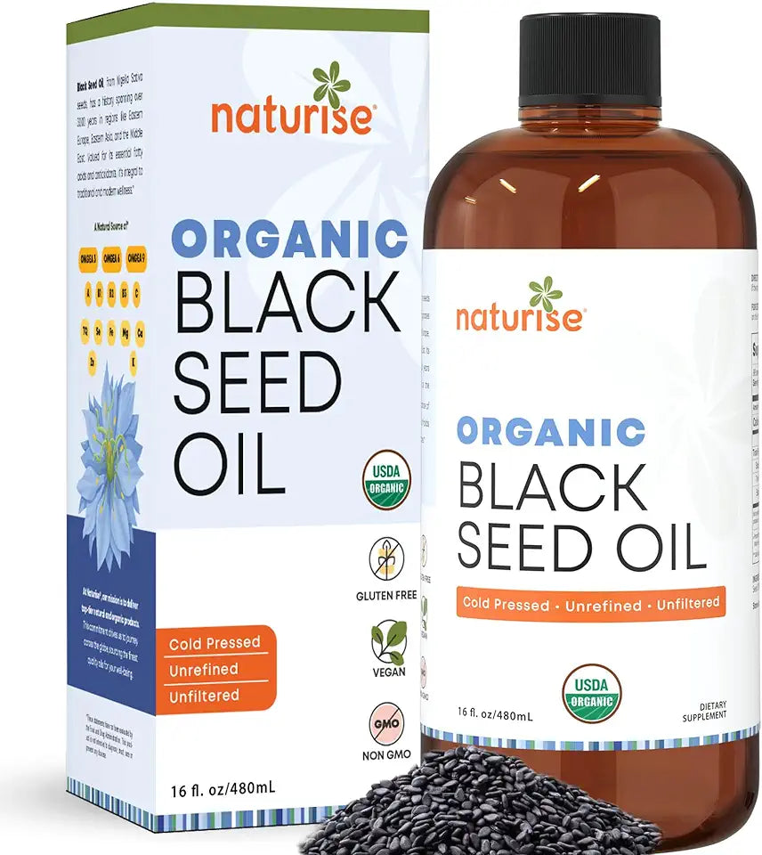 Organic Cold Pressed Black Seed Oil 16 Fl Oz O364241