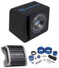 10" 1200w Car Subwoofer + Vented Sub Enclosure + Amp P518045