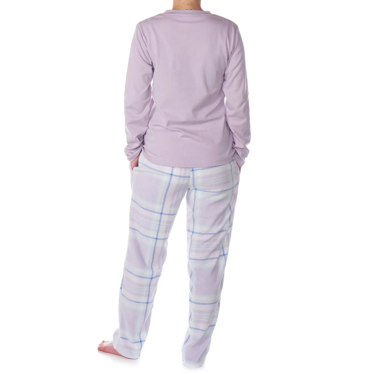 Womens Long Sleeve Fleece Pajama Set V836979