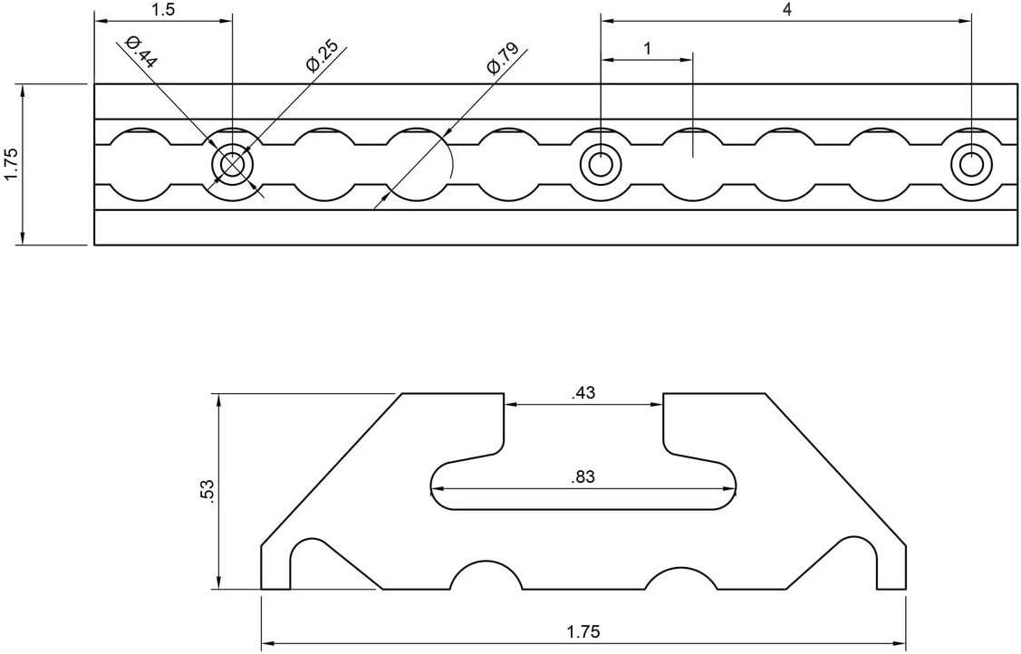 96 Inch Angled L Track W250