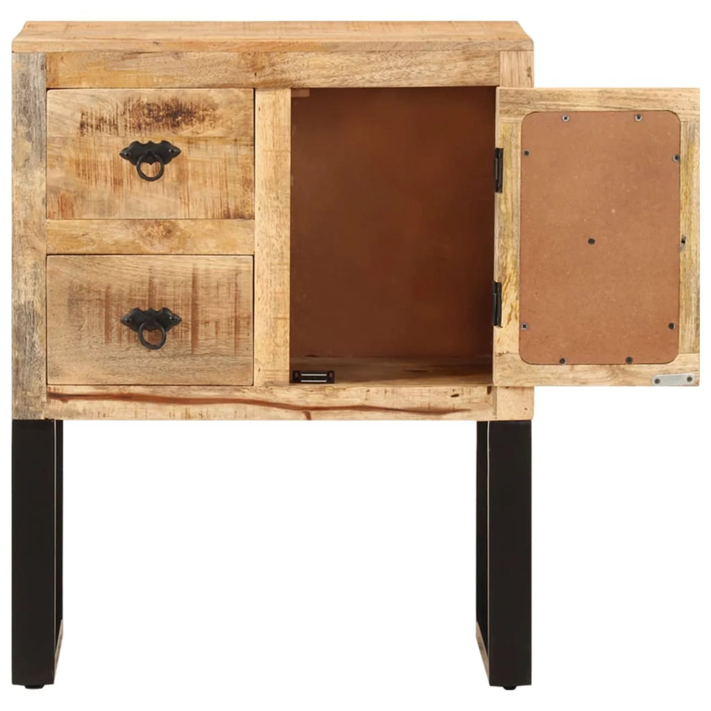 Mango Wood Sideboard with 1 Door and 2 Drawers P33155