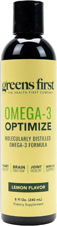 Liquid Omega-3 Fish Oil Supplement 1380 mg Lemon Flavor 8 Fl Oz Y825