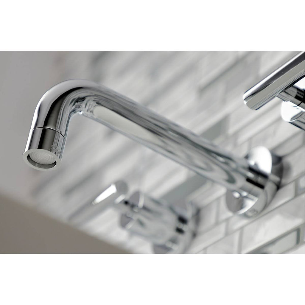 2-Handle Wall Mount Bathroom Faucet, Antique Brass X5960