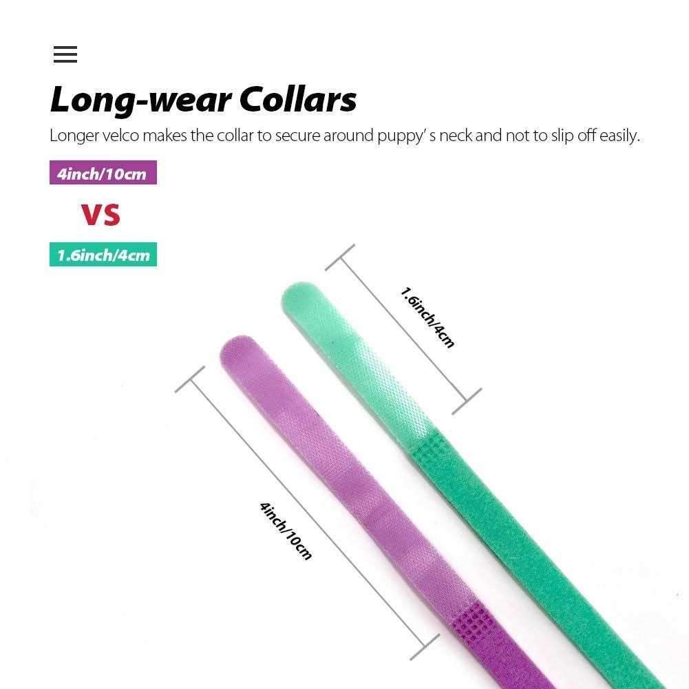15 Colors Double-Sided Soft Adjustable Puppy ID Collars Q808612