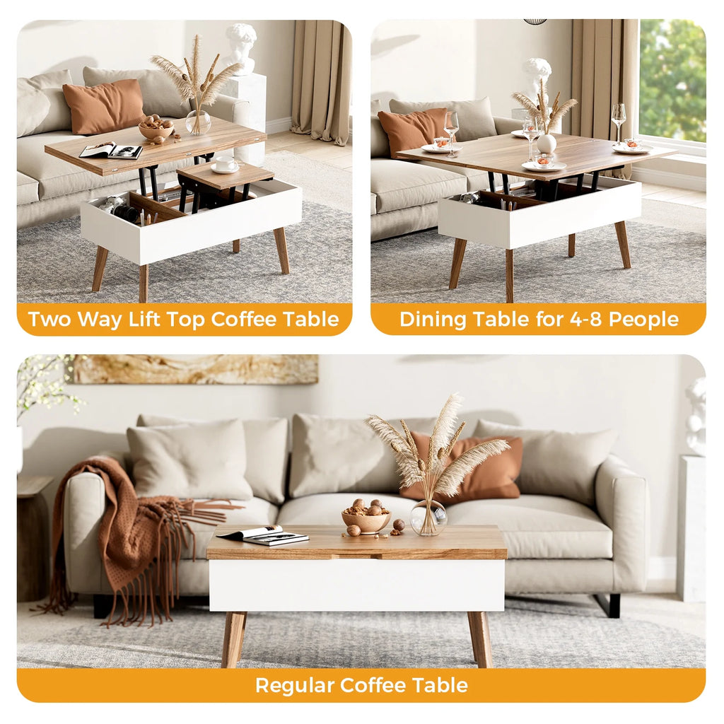 3 in 1 Lift Top Coffee Table with Storage J52878