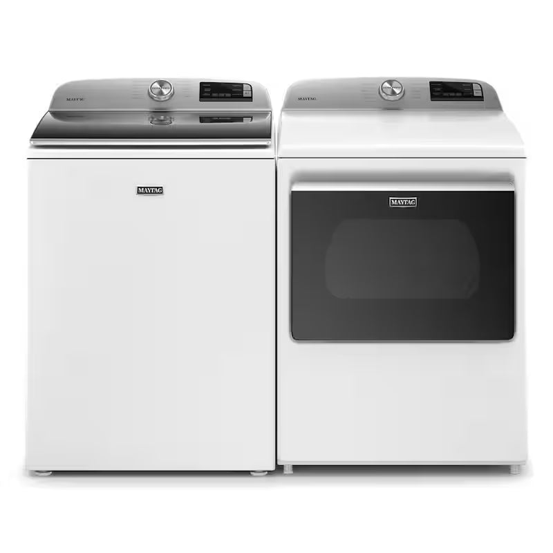 White Gas Dryer with Hamper Door S743