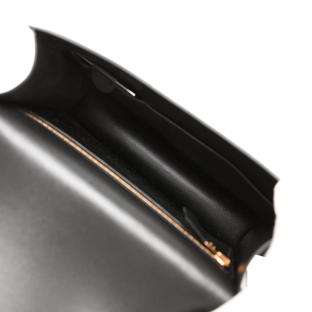 Black Chevre Leather Bag N8882