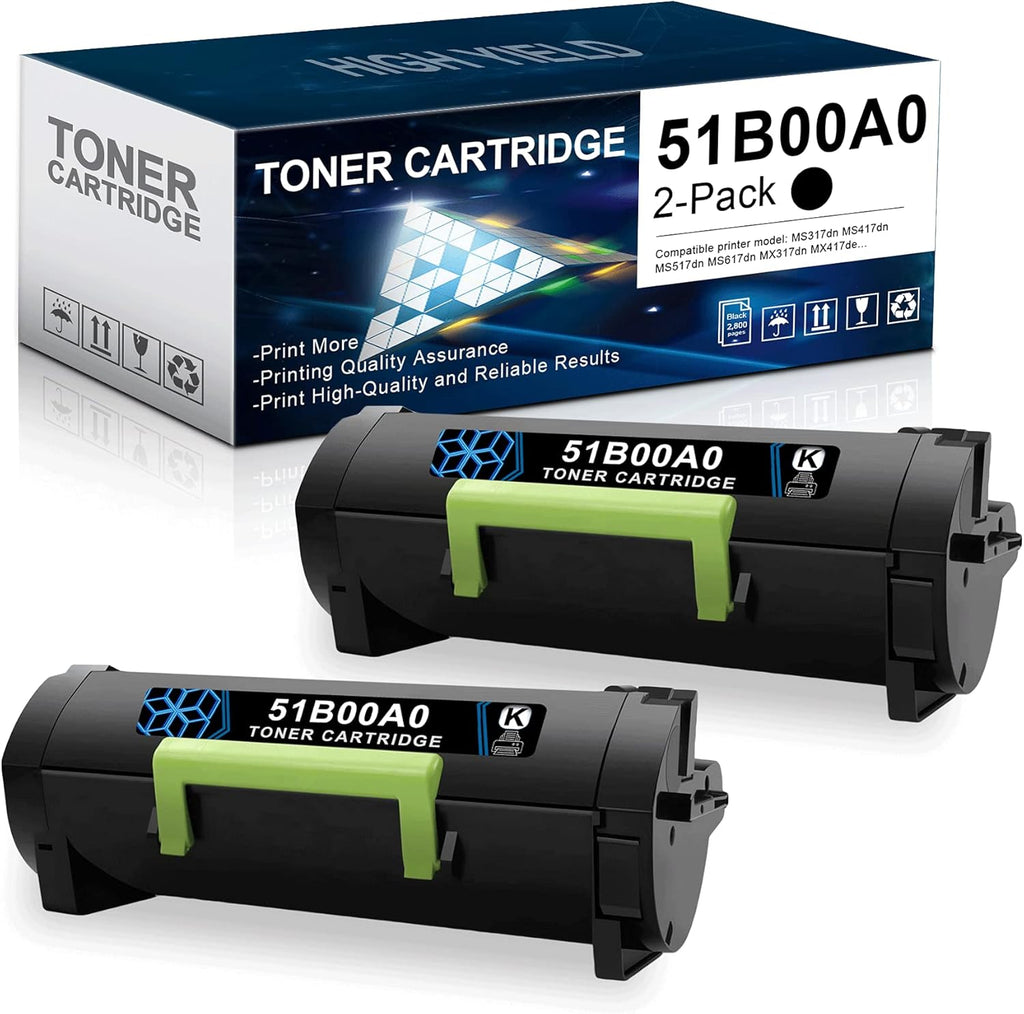 Black Toner Cartridge 2 Pack X774