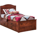 Twin Bookcase Headboard Brown E974