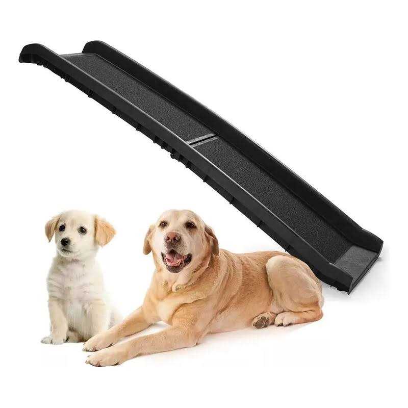 Extra Wide Foldable Dog Car Stairs with Nonslip Surface A915