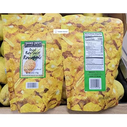 Dried Baby Sweet Pineapple Unsweetened & Unsulfured 6 oz Z37344