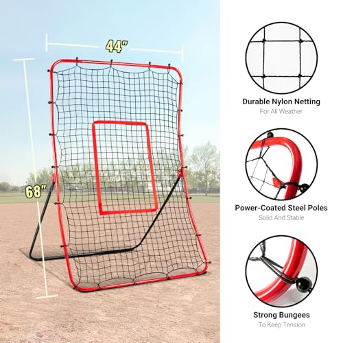 Angle Adjustable Baseball Rebounder Net E386