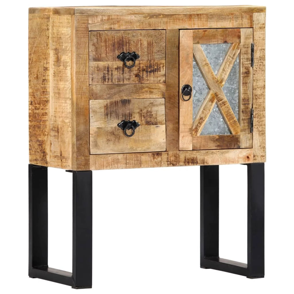 Mango Wood Sideboard with 1 Door and 2 Drawers P33155