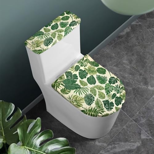 Polyester Fabric Christmas Theme Toilet Seat Cover Set W780891
