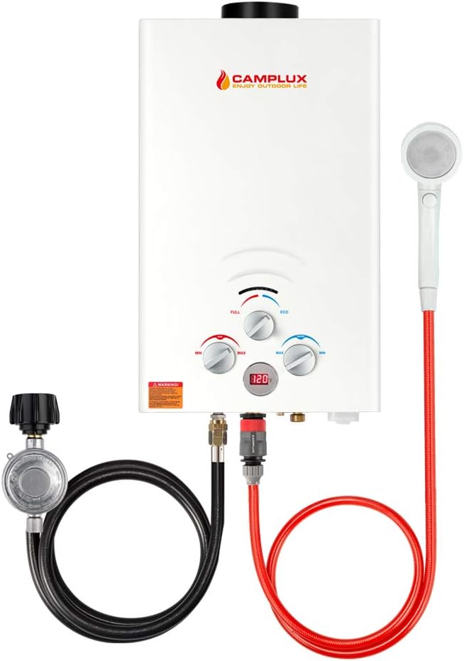 2.64 GPM Propane Portable Tankless Water Heater with Digital Display V4434