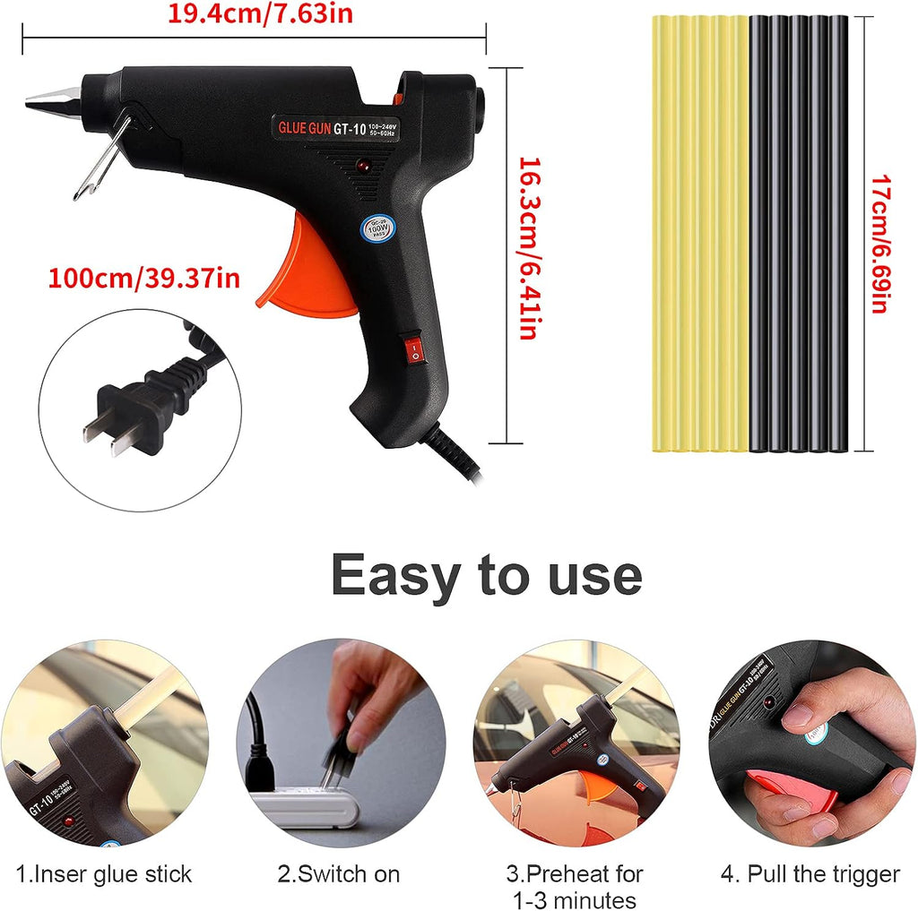 Auto Body Dent Remover Tools with LED Light Board and Storage Bag D65814