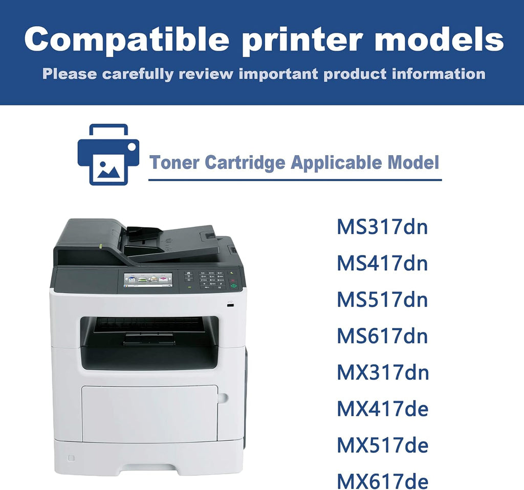 Black Toner Cartridge 2 Pack X774