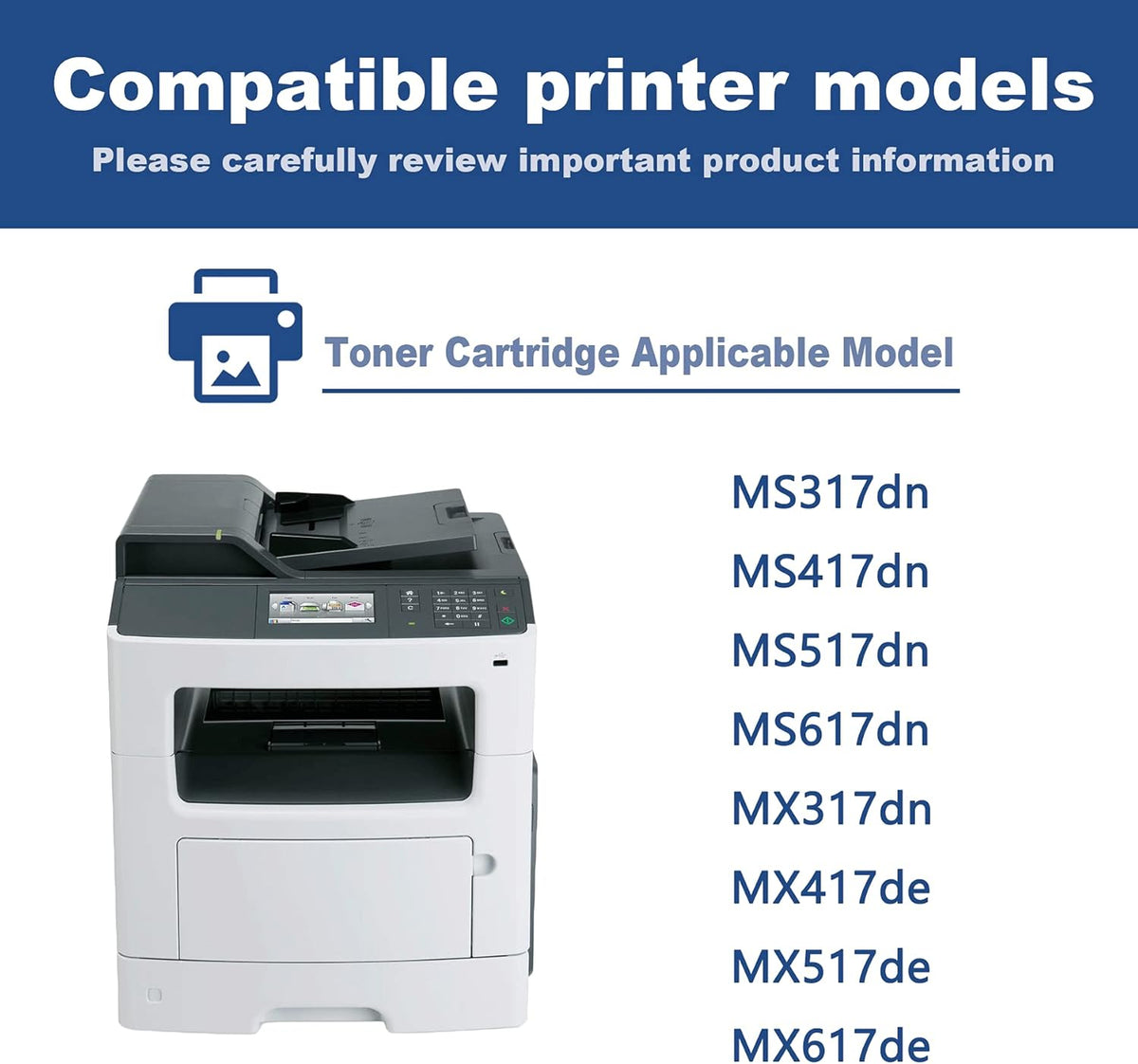 Black Toner Cartridge 2 Pack X774