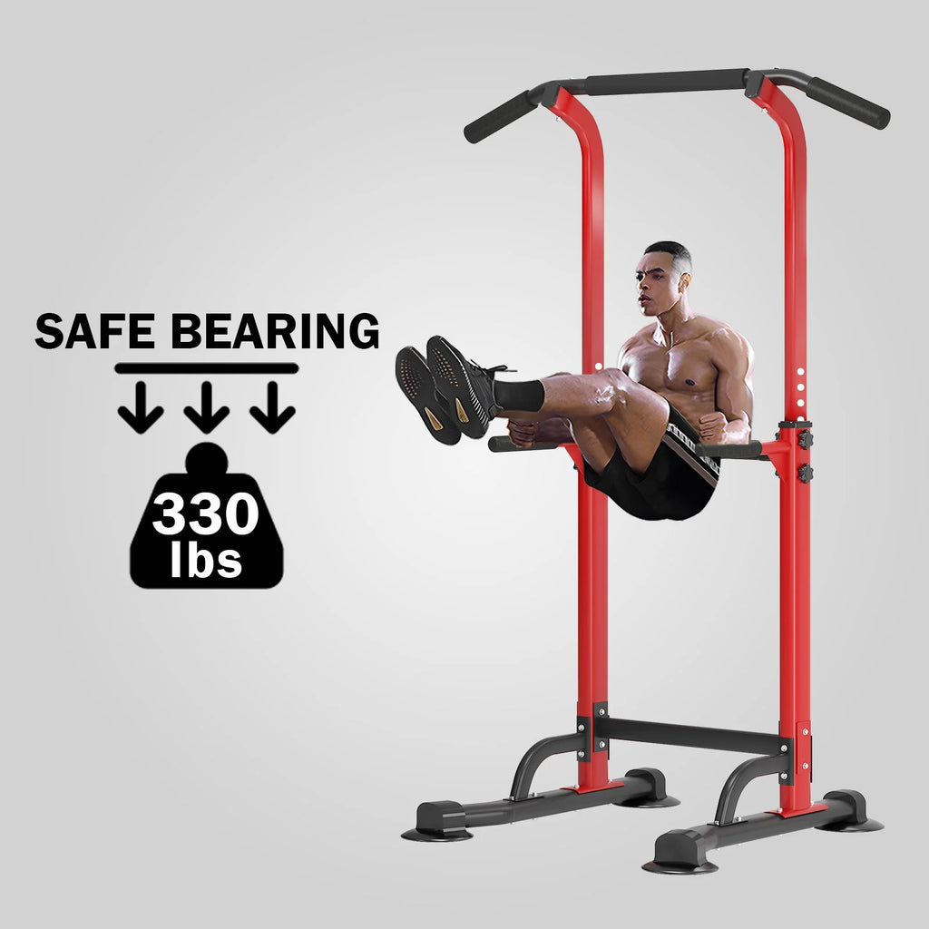 Adjustable Pull up Power Tower Dip Stands 600lbs G22840