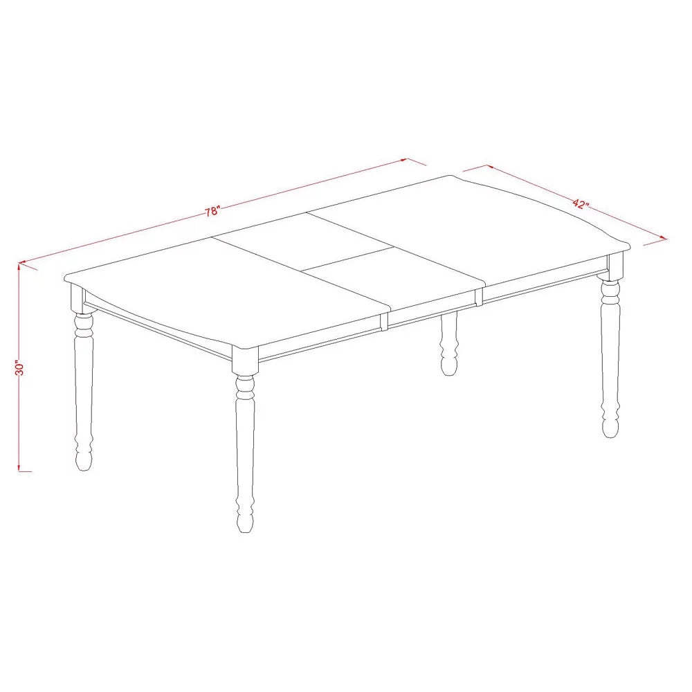 9 Piece Wood Dining Table and Chair Set I768