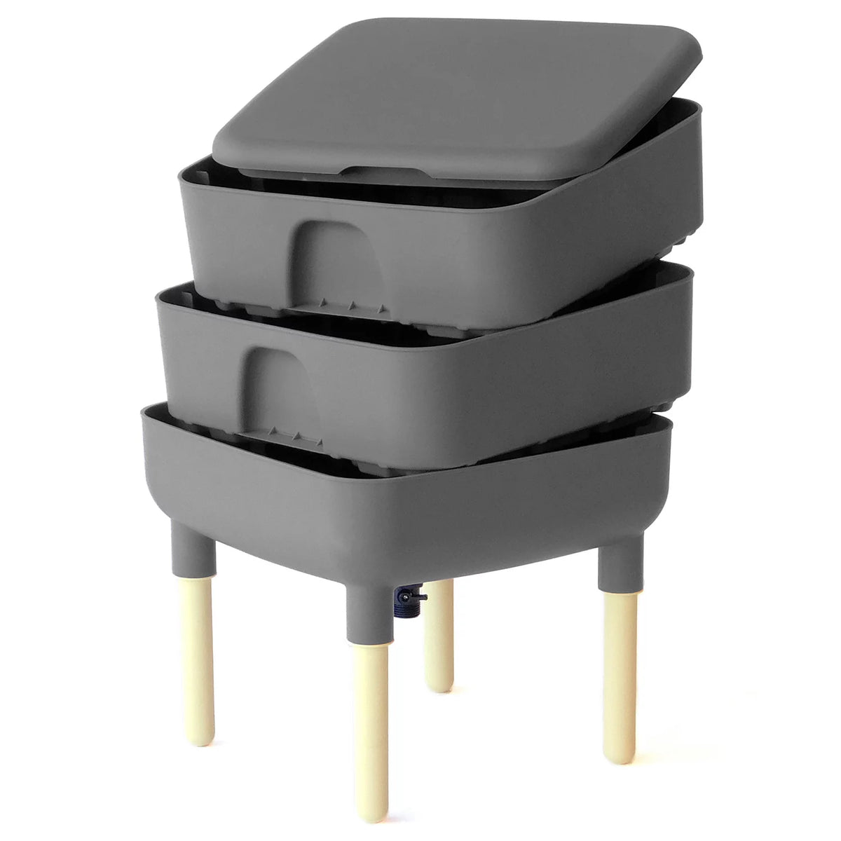 6 Gal Composting Bin System Gray Q61945