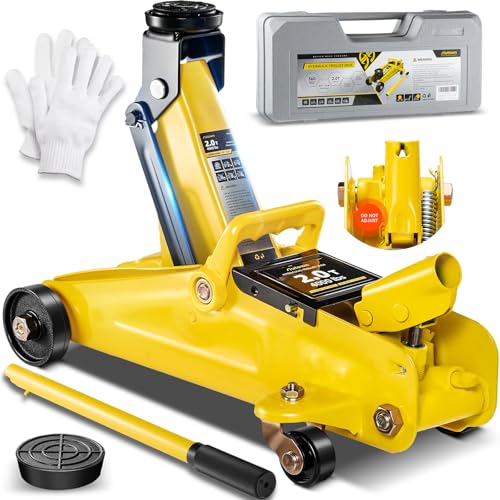 2 Ton Low Profile Hydraulic Trolley Floor Jack with Storage Case E245259