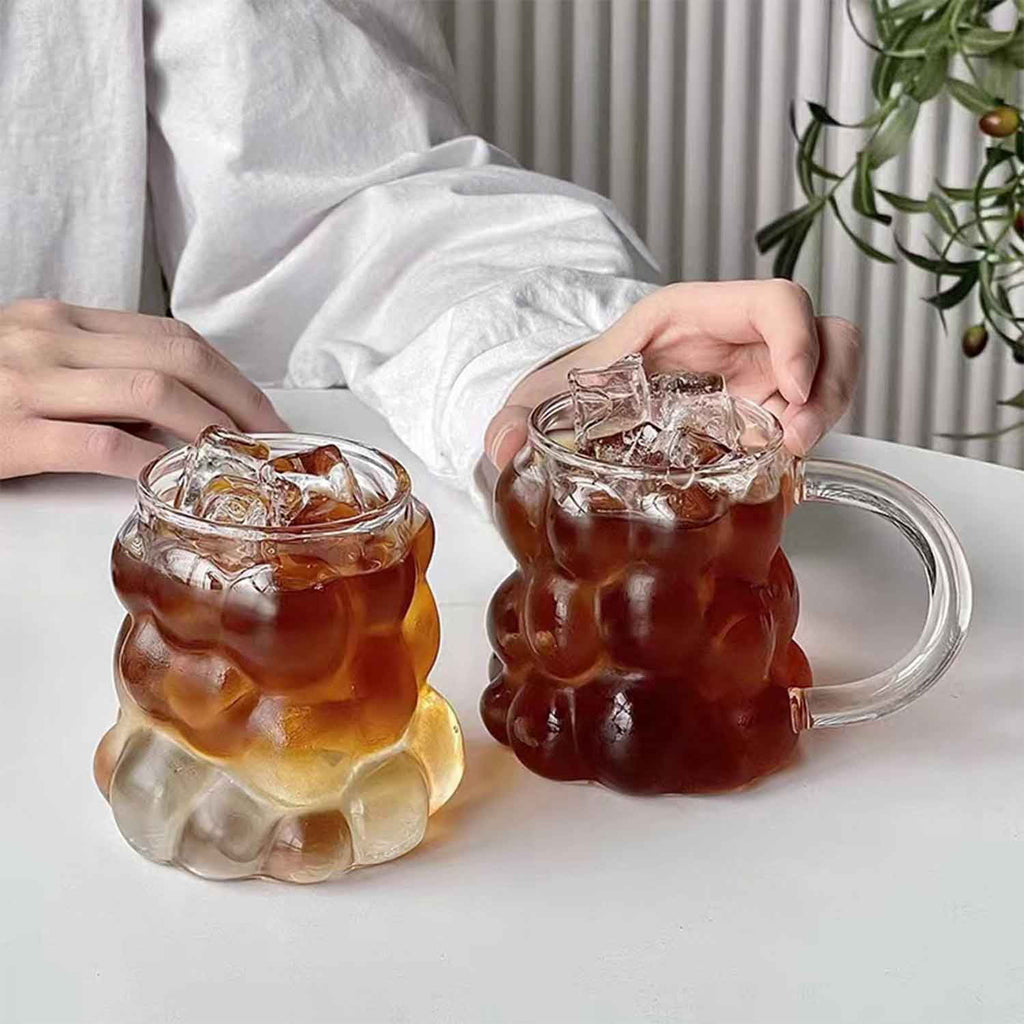 Grapes Shape Heat Resistant Drinking Glasses with Handle P274083