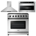 36 Propane Gas Range, Range Hood, Microwave Y458736