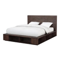 King Platform Storage Bed in Espresso Pine Y62420